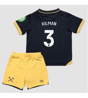 West Ham United Max Kilman #3 Tredjetrøje Børn 2025-26 Kortærmet (+ Korte bukser)